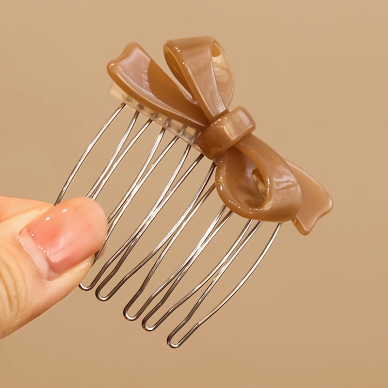 Lot de 3 pinces à cheveux élégantes avec nœuds, élastiques et épingles à cheveux pour franges – Accessoires capillaires pour le Ramadan, l'Aïd, la Fête des Mères, Pâques – Cadeaux de fêtes