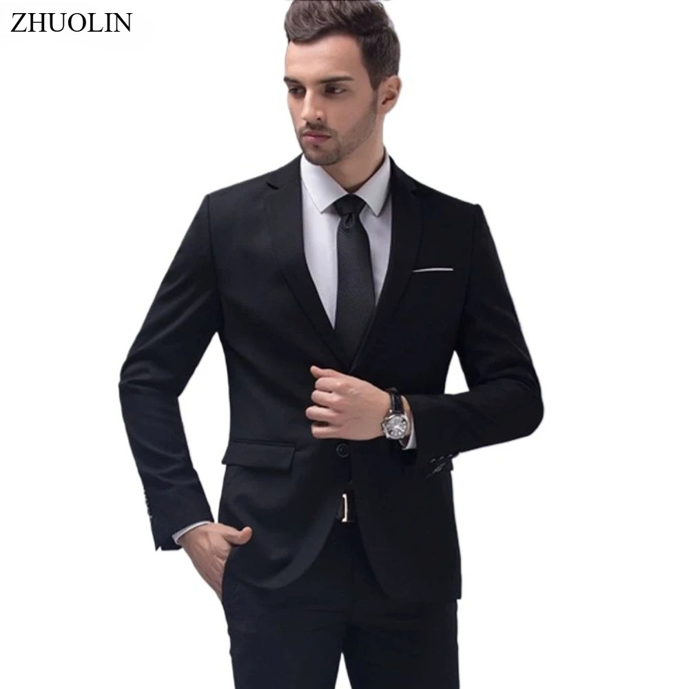 Costumes pour hommes, ensemble 2 pièces, vestes élégantes, pantalons de mariage, blazer Slim Fit, tenue formelle, mode classique, Costume complet 2025
