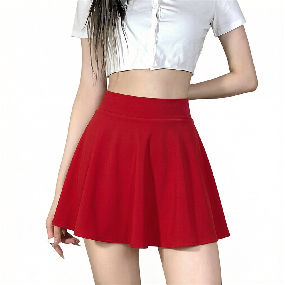 Jupes d'été pour femmes, mini-jupes plissées élastiques sexy, jupes de soleil pour uniforme scolaire, jupes de tennis coréennes noires taille haute