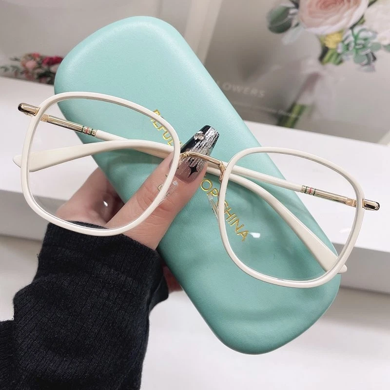 Lunettes de lecture surdimensionnées pour femmes, unisexe, mode carrée, blocage de la lumière bleue, presbytie, luxe rétro, vue lointaine