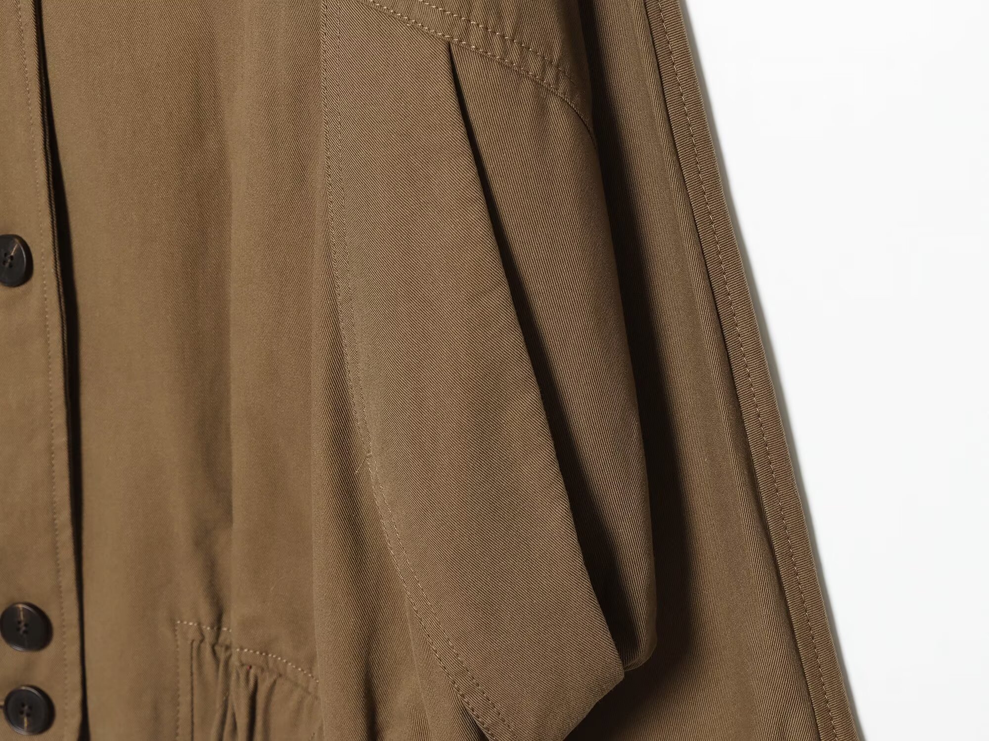 BSAY Nouvelle Veste Décontractée Ample à Col Montant et Boutonnage Simple pour Femme, Manches Longues, Ourlet Élastique, Style Streetwear, Couleur Kaki 2026