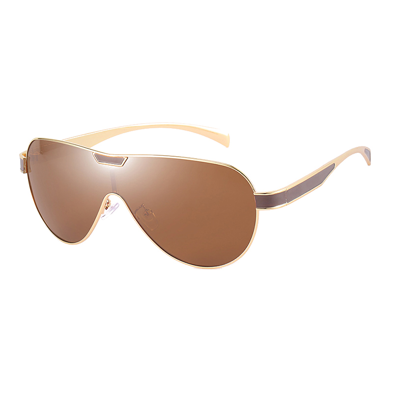 Lunettes De Soleil polarisées De luxe pour hommes, marque De styliste pilote, grandes lunettes De Soleil en métal, mode pour hommes, lunettes d'aviation