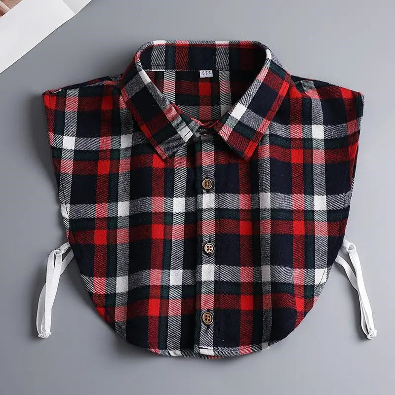 Chemise habillée formelle à faux col pour hommes, vêtements de travail polyvalents, printemps automne hiver, cravates à col décoratif assorties, accessoires pour hommes