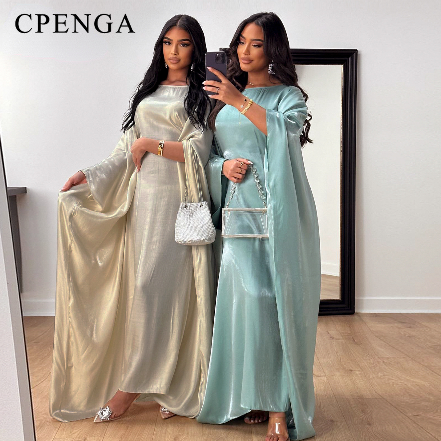 Nouvelle robe jalabiya de fête de Dubaï 2024, robe musulmane pour femmes, abaya à manches longues, robe élégante, vêtements modestes pour femmes, vêtements islamiques