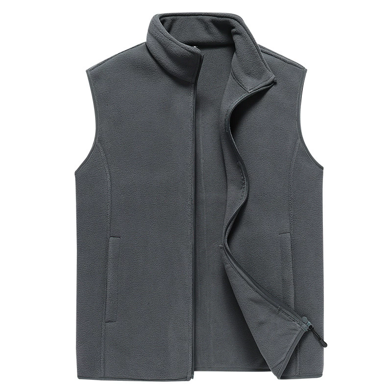 2026 printemps automne hommes gilet décontracté mode mâle sans manches veste manteaux hommes col montant fermeture éclair gilets vêtements surdimensionnés