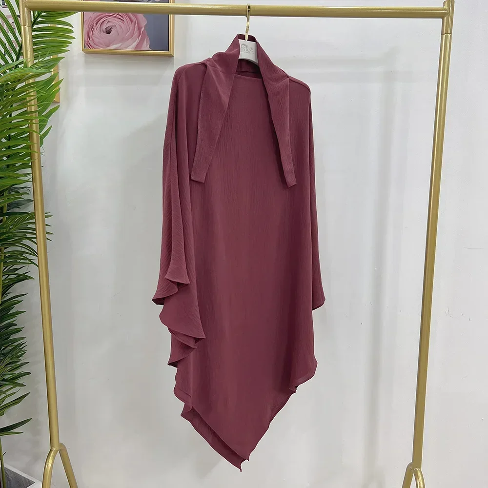 Long Khimar Eid, niqab à capuche, vêtement de prière musulman, vêtements islamiques pour femmes, Ramadan, hijab, écharpe, niqab arabe, burqa, robe