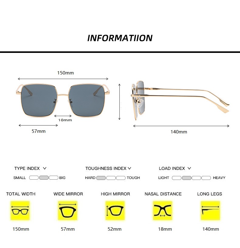 Nouvelles lunettes de soleil pour femmes 2024, lunettes de soleil vintage surdimensionnées pour hommes, lunettes de soleil unisexes tendance pour femmes, monture en métal, Gafas De Sol UV400
