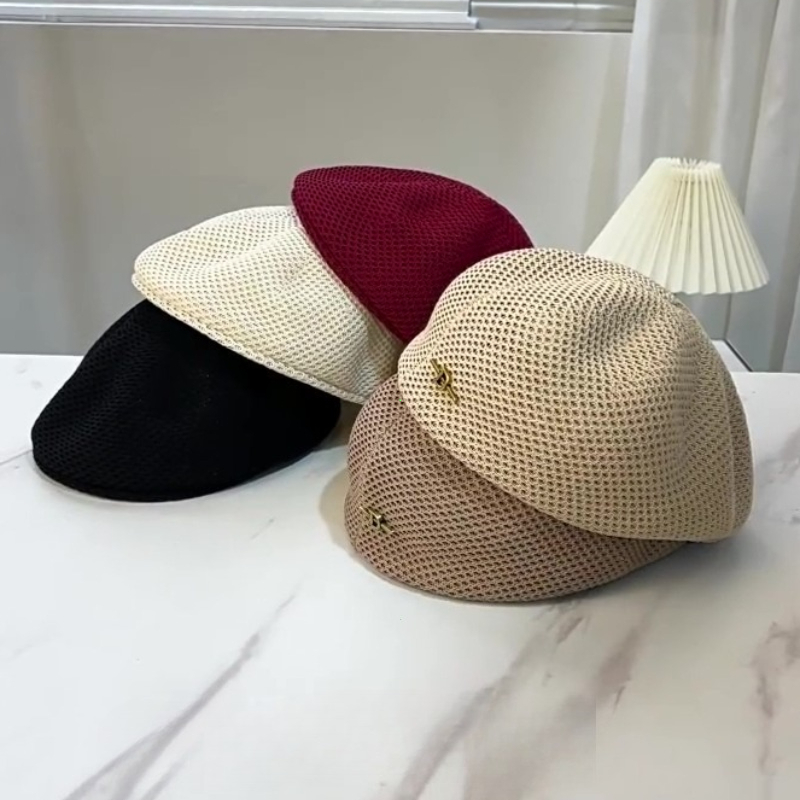 Béret fin respirant et réversible pour femme, style coréen, accessoire de mode printemps-été 2026
