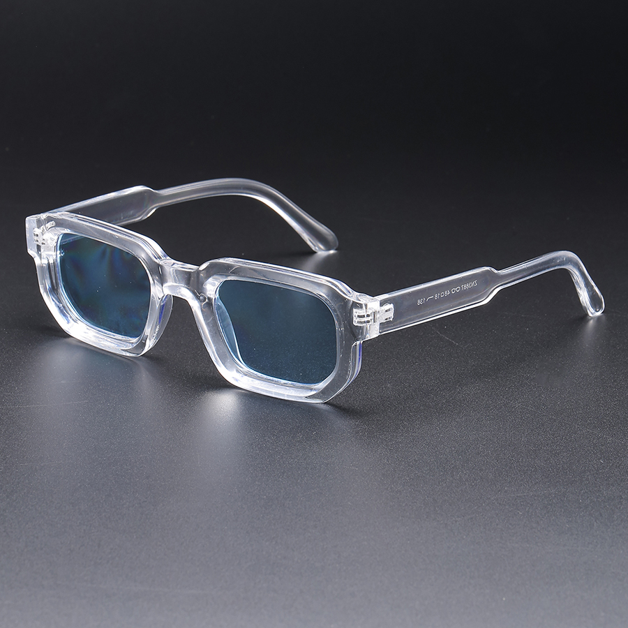 Ensemble de 4 lunettes de mode pour hommes, lunettes carrées rétro unisexes, accessoire de mode tendance et personnalisé