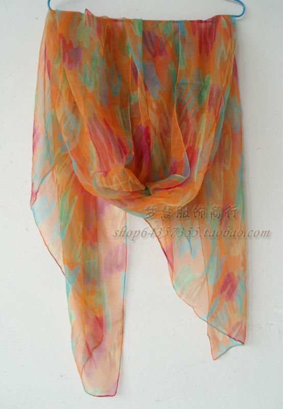 Femmes 100% soie naturelle longue écharpe en soie imprimé mode châle en soie femme grande taille foulard en soie 180*105 cm pour l'hiver, l'automne