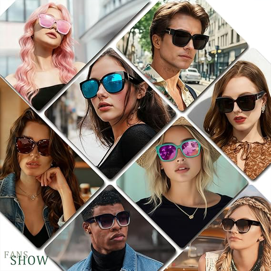 Lunettes de soleil polarisées à porter par-dessus les lunettes de vue pour femmes, protection UV, lunettes tendance carrées enveloppantes pour la conduite et l'équitation