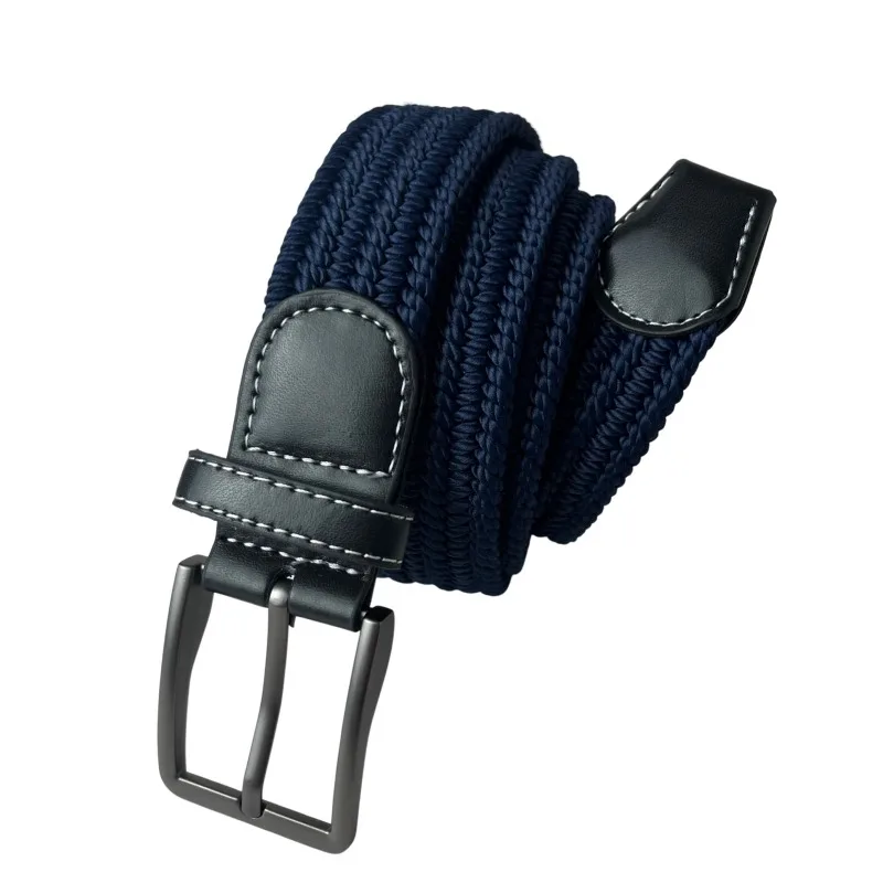 Ceinture en toile tissée pour hommes, ceinture élastique Non poreuse, toutes adaptées aux jeans et aux pantalons
