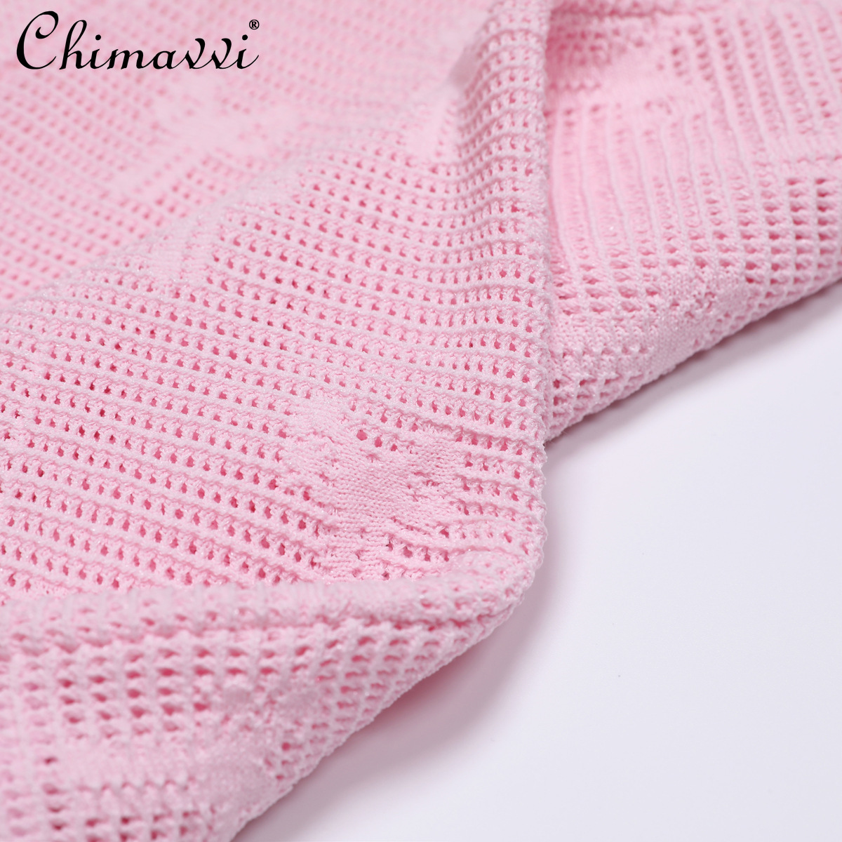 Robe tricotée à manches courtes pour femmes, haut de gamme, à la mode, ajustée, vêtements d'été, col rond, tempérament, nouvelle collection 2025