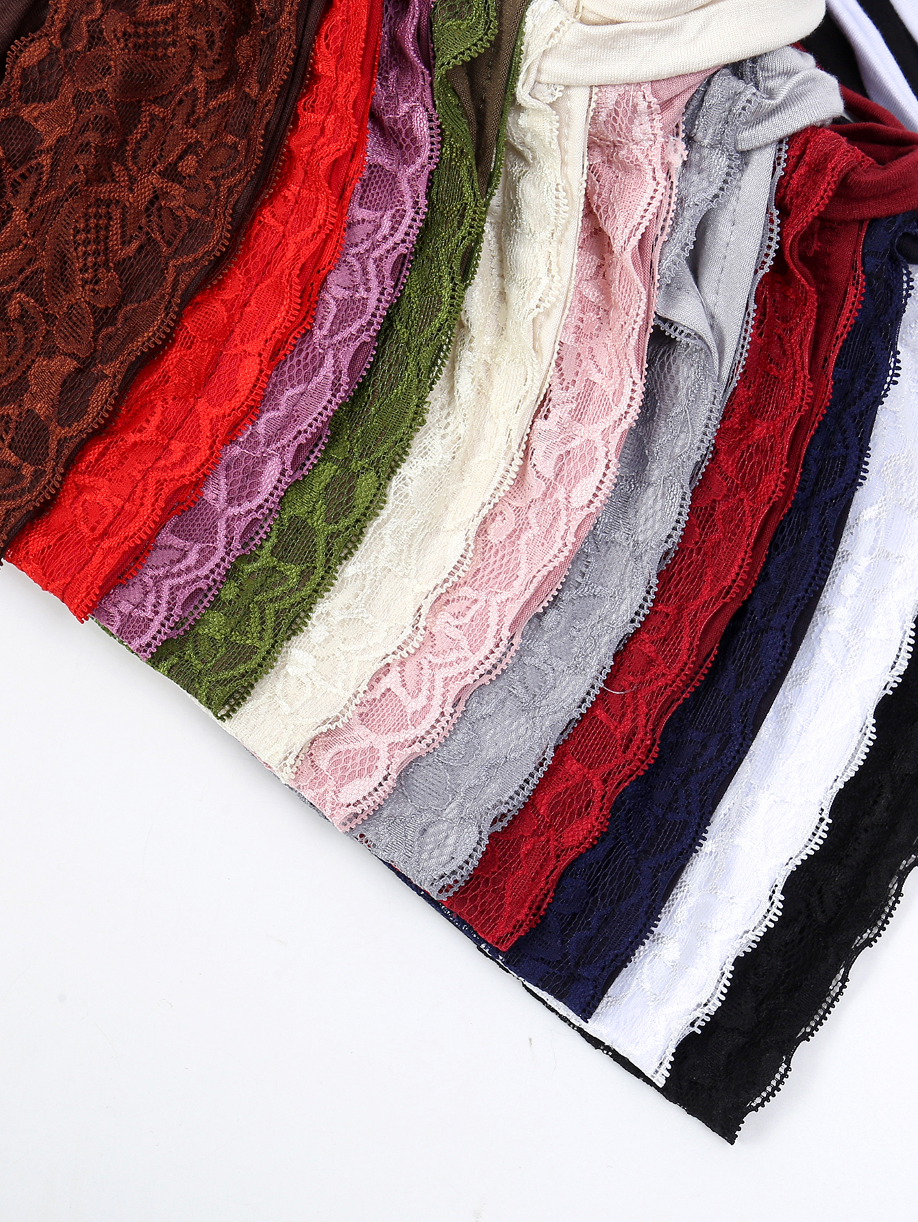 Couleur unie sangle élastique femmes Hijab casquettes musulman enveloppement tête Turban Bonnet mode dentelle coiffure vêtements islamiques accessoires