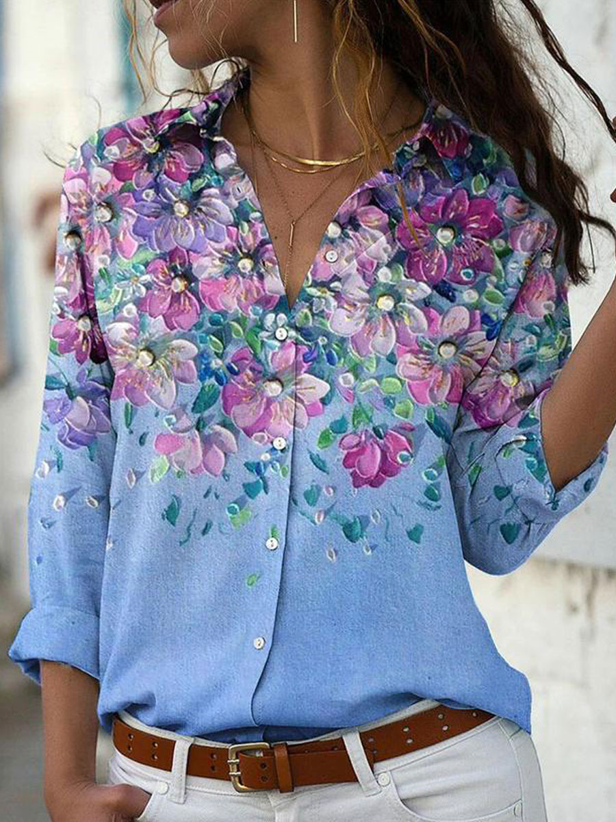 Chemise ample pour femmes, chemise de tempérament à la mode, hauts élégants et décontractés