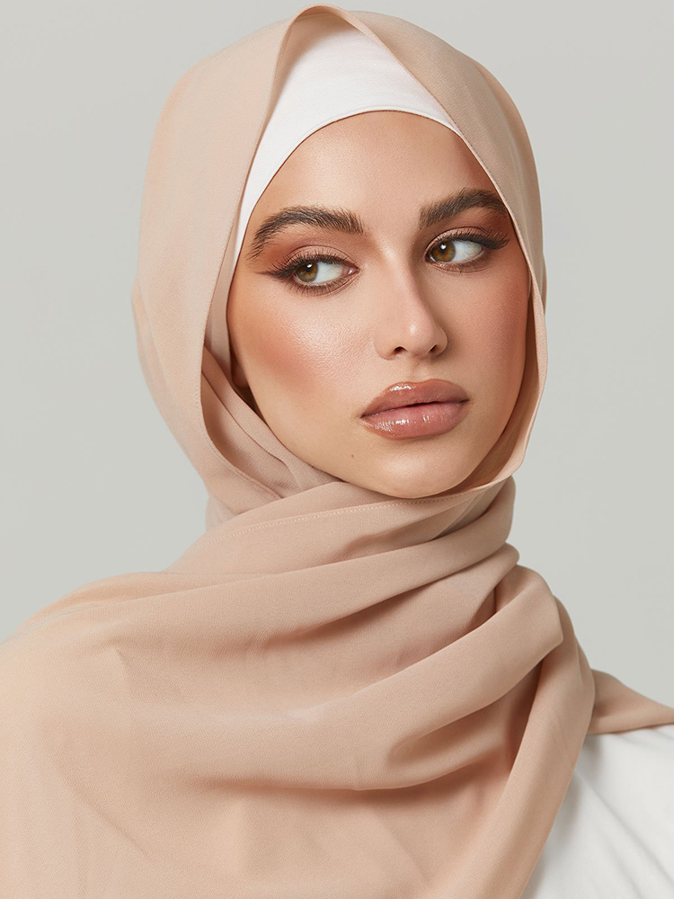 Hijabs musulmans en mousseline de soie, bonne couture pour femmes, châle, écharpe, enveloppe de tête, Foulard, Turban musulman
