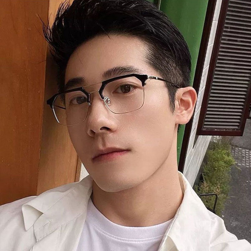 Lunettes de myopie de marque de luxe, monture carrée noire, anti-lumière bleue, pour femmes et hommes, lunettes de vue unisexes, dioptries de 0 à -4.0