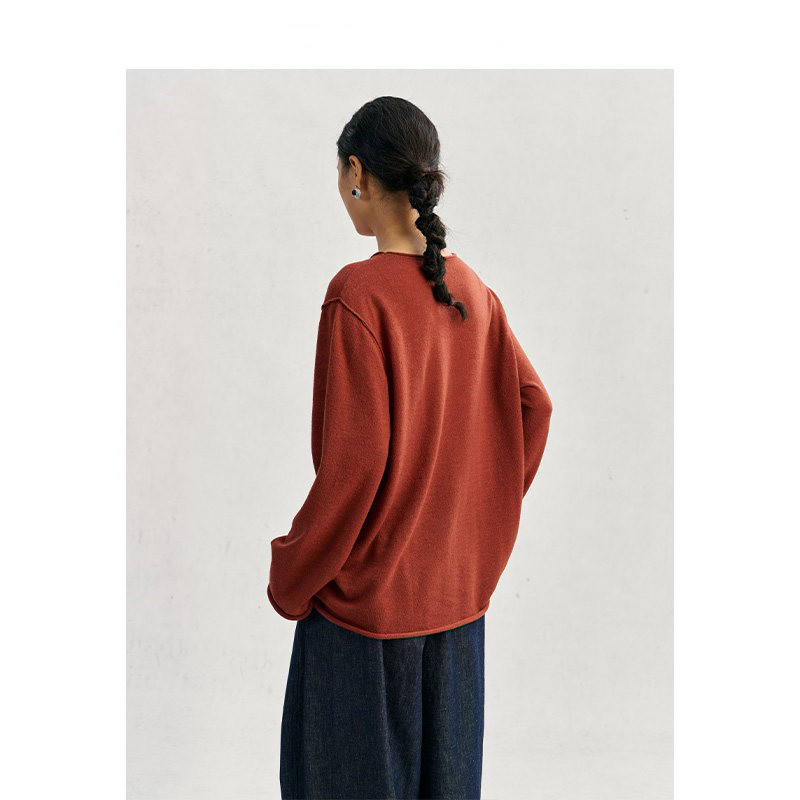 Vêtements pour femmes grandes tailles~T-shirt à manches longues, pull en laine, haut de base, nouvelles arrivées automne 2026