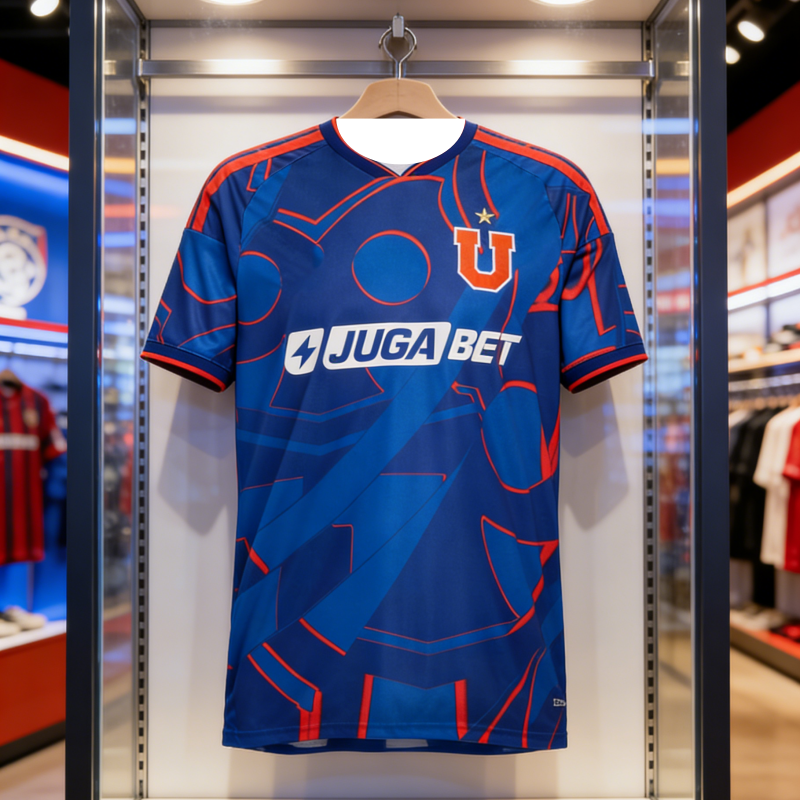 NOUVEAU Maillot de football Universidad De Chile U Ensemble assorti pour la famille Imprimé Respirant Séchage rapide T-shirt de football pour hommes, femmes et enfants
