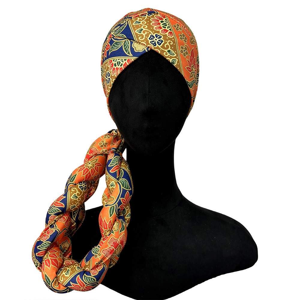 Bonnet africain pour femmes musulmanes, Turban, écharpe nigériane tressée, Hijab, couverture de chimio