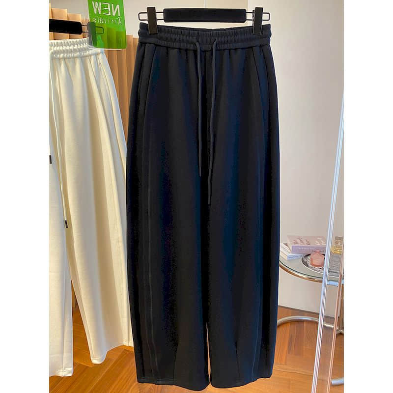 Pantalon cargo de style coréen pour femmes, survêtement décontracté, proximité wstring, taille élastique, vêtements sportifs fjStreetwear, sarouel