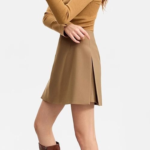 Jupe courte décontractée pour femmes, pantalon taille haute, nouveau costume droit slim, jupe pantalon en forme de A, printemps et été