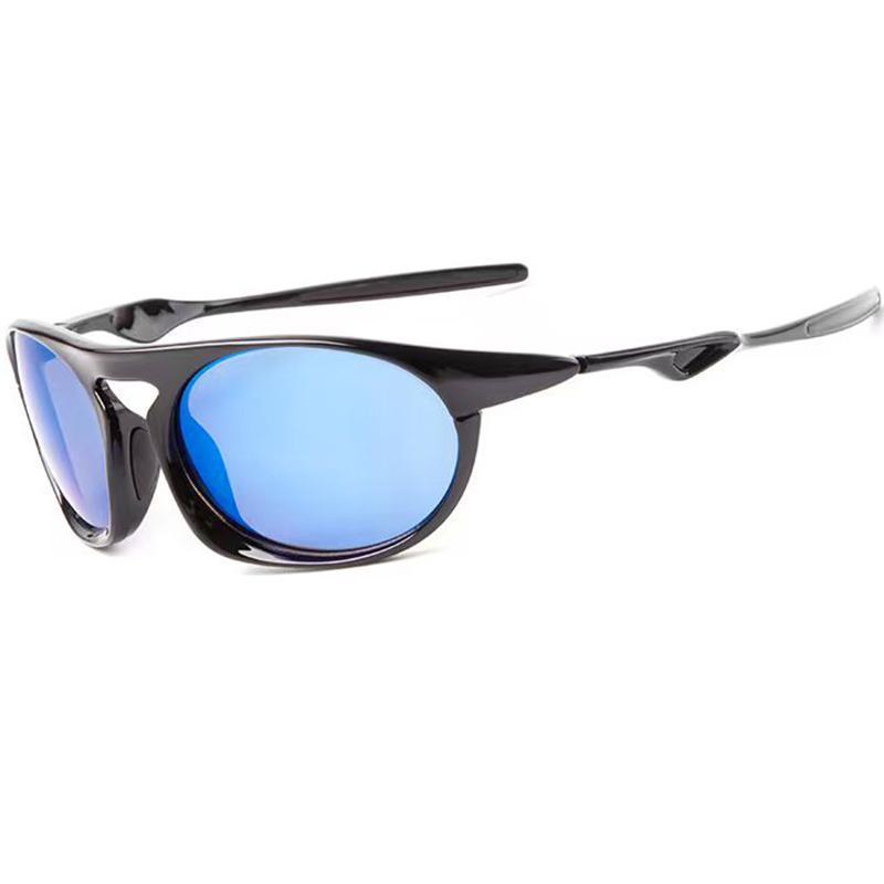 Lunettes de soleil rondes pour hommes et femmes, unisexes, pour la pêche en plein air, la conduite, design de marque, verres miroirs, protection UV400.