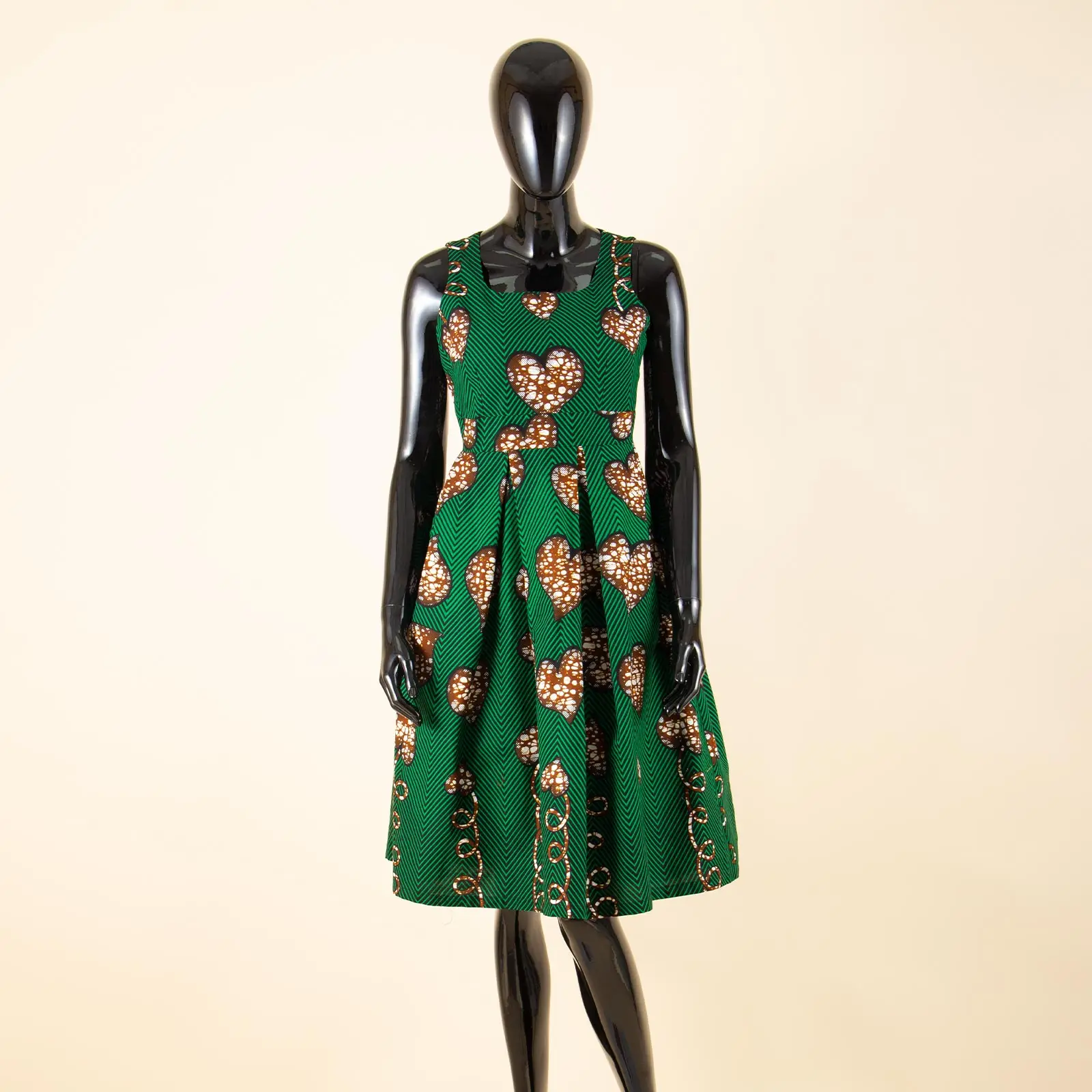 Robes africaines pour femmes vêtements africains robe d'été pour femmes genou longueur sans manches Batik robe de soirée A 722534