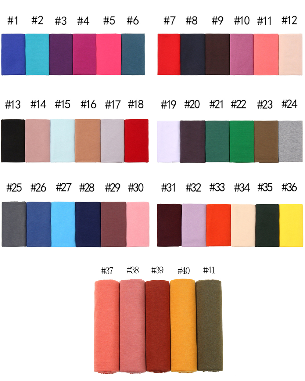 Femmes grande taille coton Jersey Hijabs écharpe islamique Turban châles à la mode musulman Hijab solide plaine coton foulards foulard