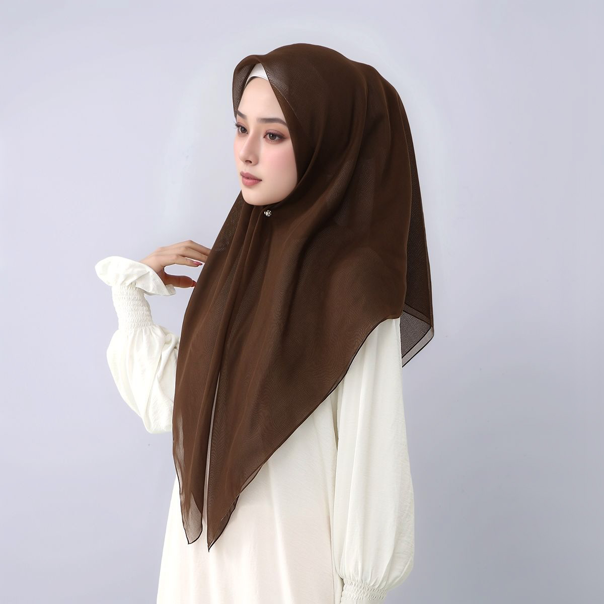 Ramadan 110cm solide Viscose carré écharpe musulman Hijab pour les femmes respirant foulard châle enveloppement nouveau tissu Turban foulard