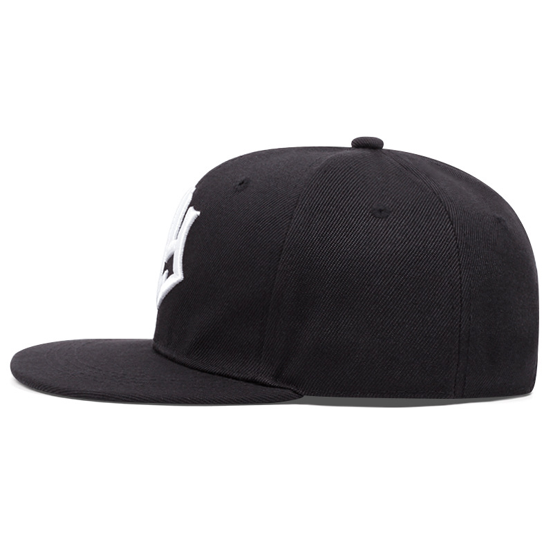 Chapeau à Bords Plats avec Lettres Brodées pour Homme et Femme, Chapeau de Style NYHip Hop avec Style Réglable, à la Mode