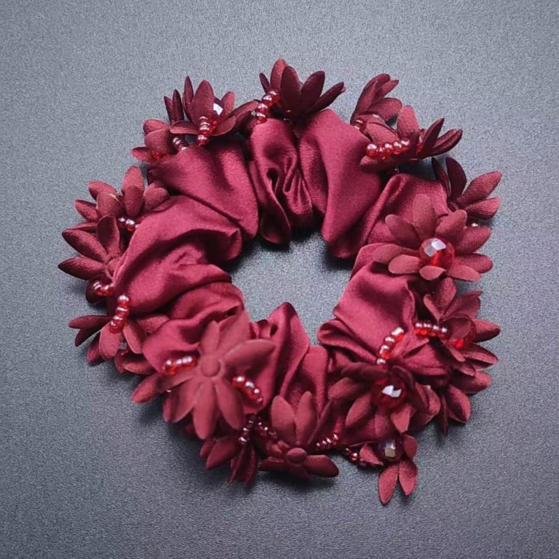 Bande de cheveux de gros intestin pour femmes, ULà cheveux, fleur de coiffure, accessoires de cheveux de haute qualité, mode coréenne