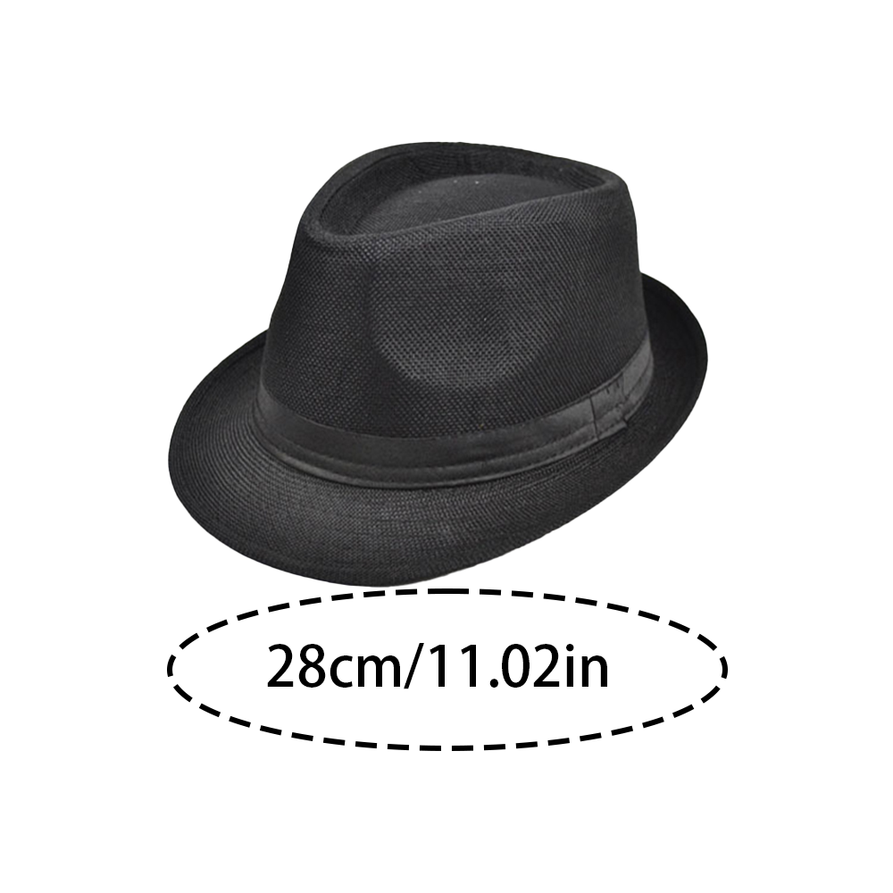 Chapeau haut de forme PESENAR style années 1920, chapeau de jazz noir uni, chapeau de gentleman britannique, vêtements, accessoires