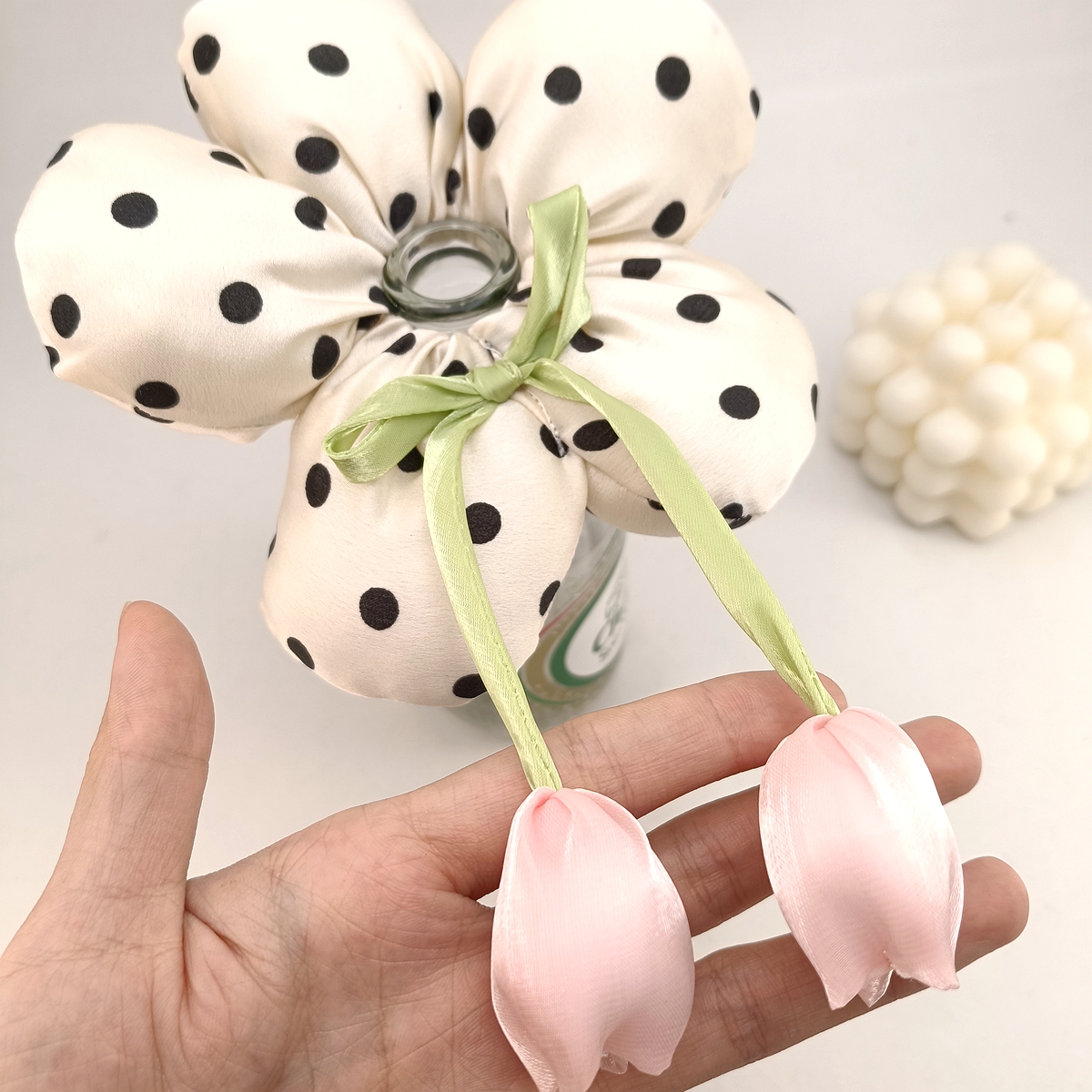 Glands doux tulipe cheveux corde tissu nœud papillon fleur anneau de cheveux accessoires de cheveux coiffure élastique bandeau de cheveux femmes