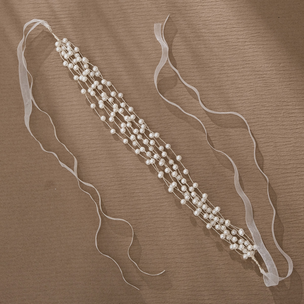 Nouveaux accessoires de cheveux de perles bandeau de cheveux de mariée bijoux de fête de Banquet de mariage Super fée cheveux tressés bandeau de perles flottantes