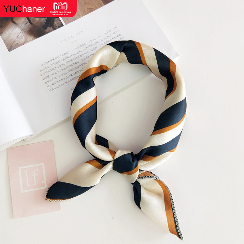 Écharpe de cheveux en satin imprimé animal pour femme, petit carré, soie, cou, anneau, foulard de tête d'hiver, mode de luxe, 2020