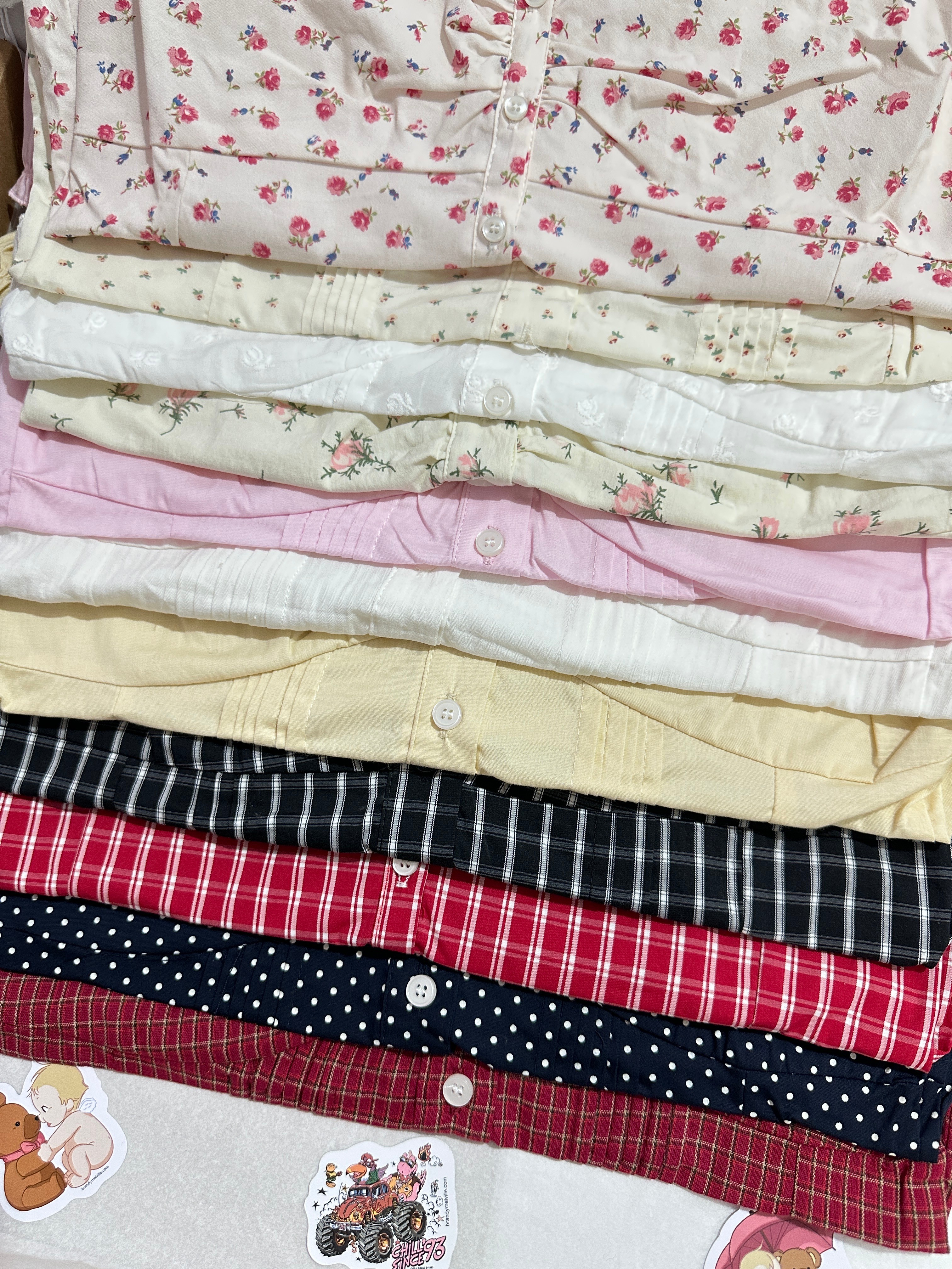 T-shirt imprimé Floral pour femmes, chemisier à volants, col en V, pliable, simple boutonnage, été, doux, Vintage, manches bouffantes, chemise Slim Y2K