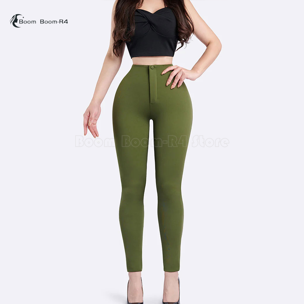 Pantalon taille haute à jambes fines pour femmes, contrôle du ventre, Push-Up, pantalon de gymnastique, Leggings décontractés, Yoga, doux, extensible, confortable
