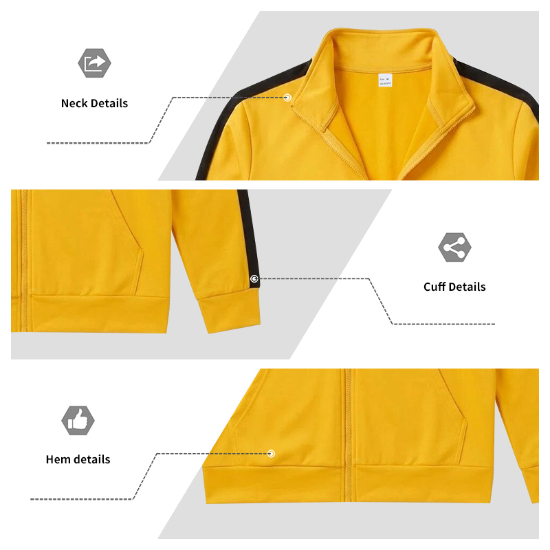 Ensemble deux pièces décontracté pour homme : veste zippée à col montant et sweat-shirt, respirant et confortable