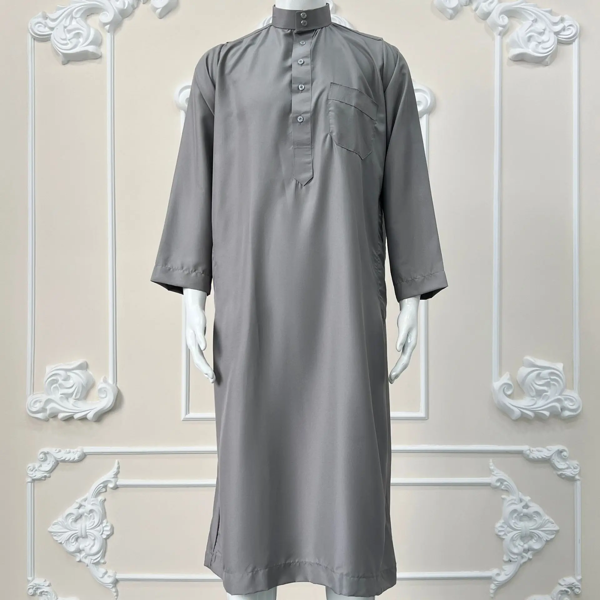 Vêtements modestes pour hommes musulmans : Jalabiya blanche, Thobe, Kurta arabe, Pyjama, Kaftan de Dubaï, Abaya, Jubba, Daffah, Dishdasha, Robe de prière