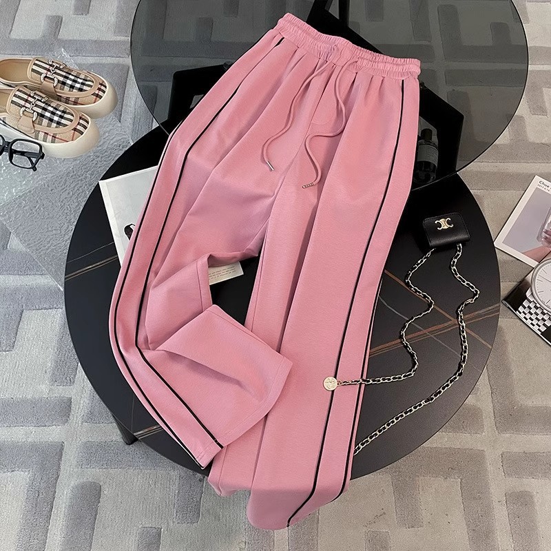 Ensemble de vêtements de sport à la mode pour femmes, nouveau Style d'été, style occidental, rajeunissant, coréen, décontracté, jambes larges, pantalon, ensemble deux pièces