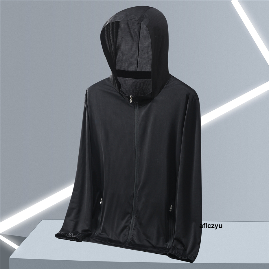 Vestes de protection solaire pour hommes, grande taille 13XL, veste fine d'été, mode décontractée, couleur unie, manteaux à capuche, vêtements fins, grande taille 13XL
