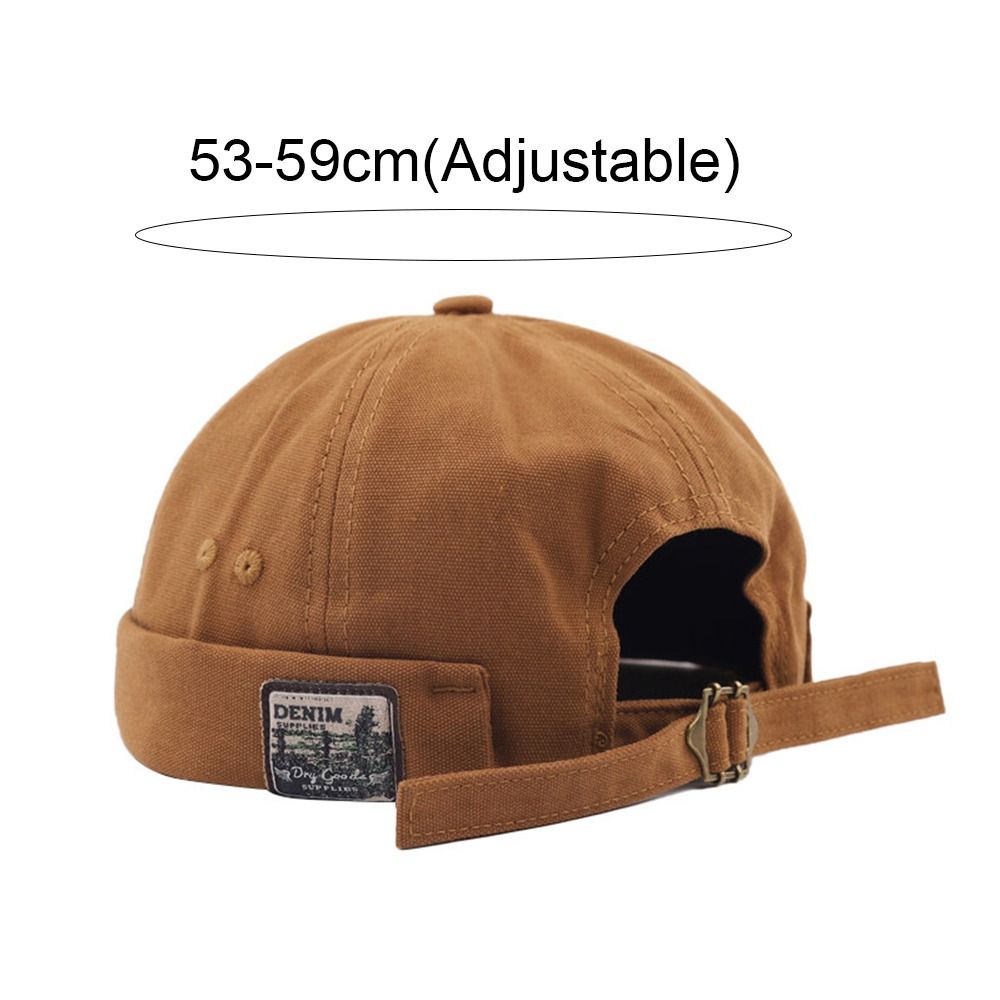 Bonnet Docker en Coton Ajustable pour Homme, Style Rétro Tendance, Unisexe