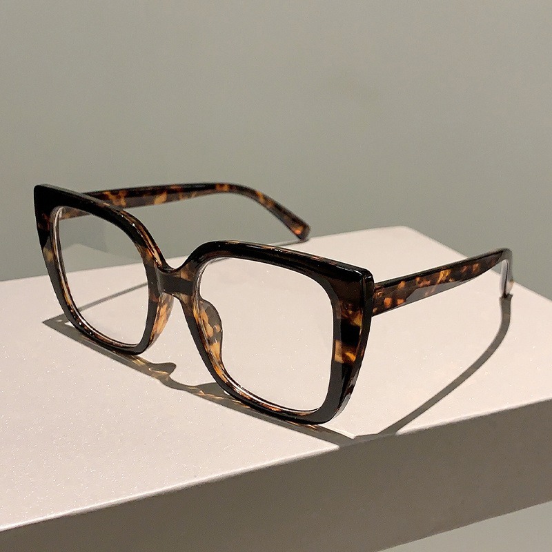 Lunettes vintage surdimensionnées à monture noire anti-lumière bleue pour femmes, lunettes d'ordinateur à monture complète, protection oculaire transparente