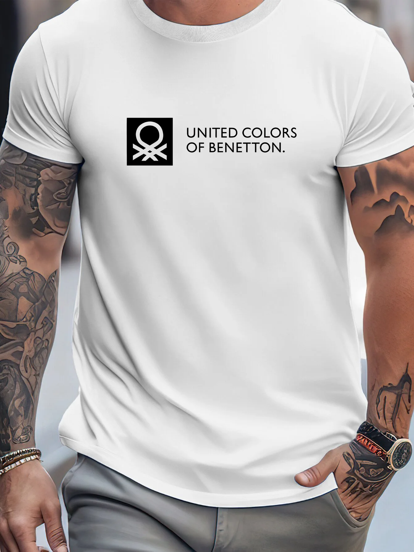 T-shirt pour homme - T-shirt décontracté et tendance à manches courtes - T-shirt d'été haut de gamme à séchage rapide - T-shirt pour homme pour les trajets quotidiens