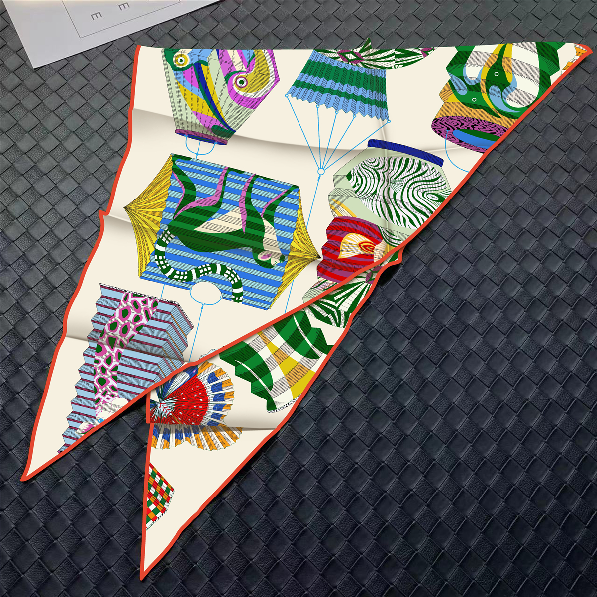 Marque Triangle Foulard femme sergé foulards en soie luxe Bandana bandeau Hijab Foulard Foulard châle coloré lumière fleur boule