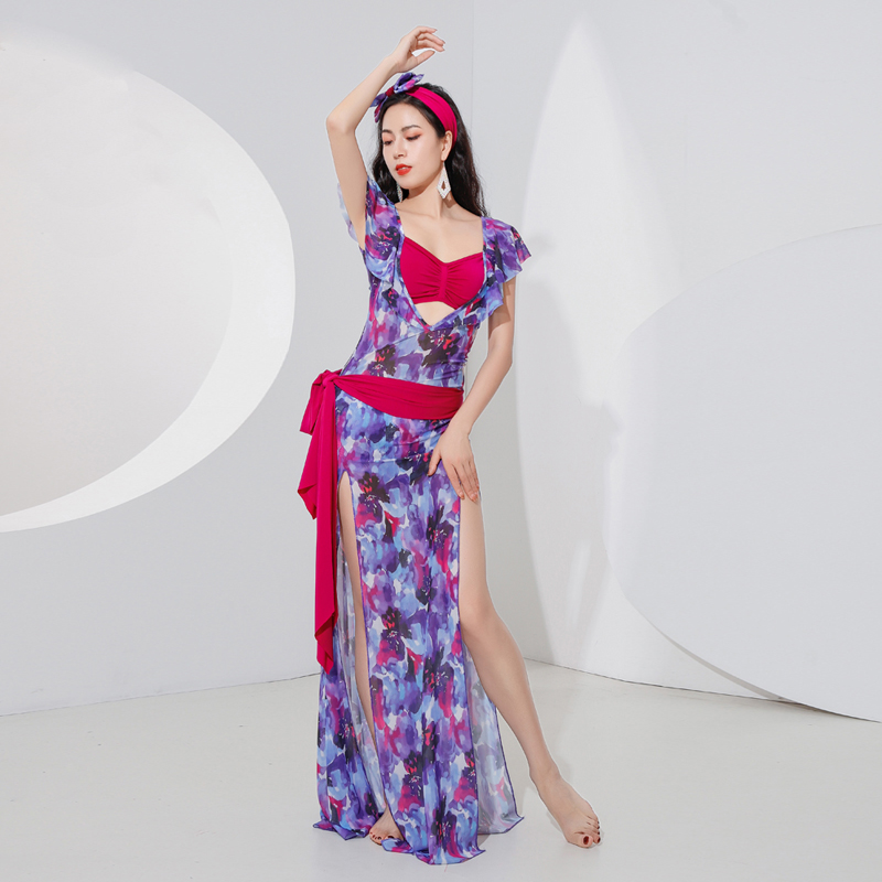 Ensemble de olympiques de danse du ventre pour femmes, ShaBeauty Performance fur ses, Baladi Practice fur ses, Finanally Outfit
