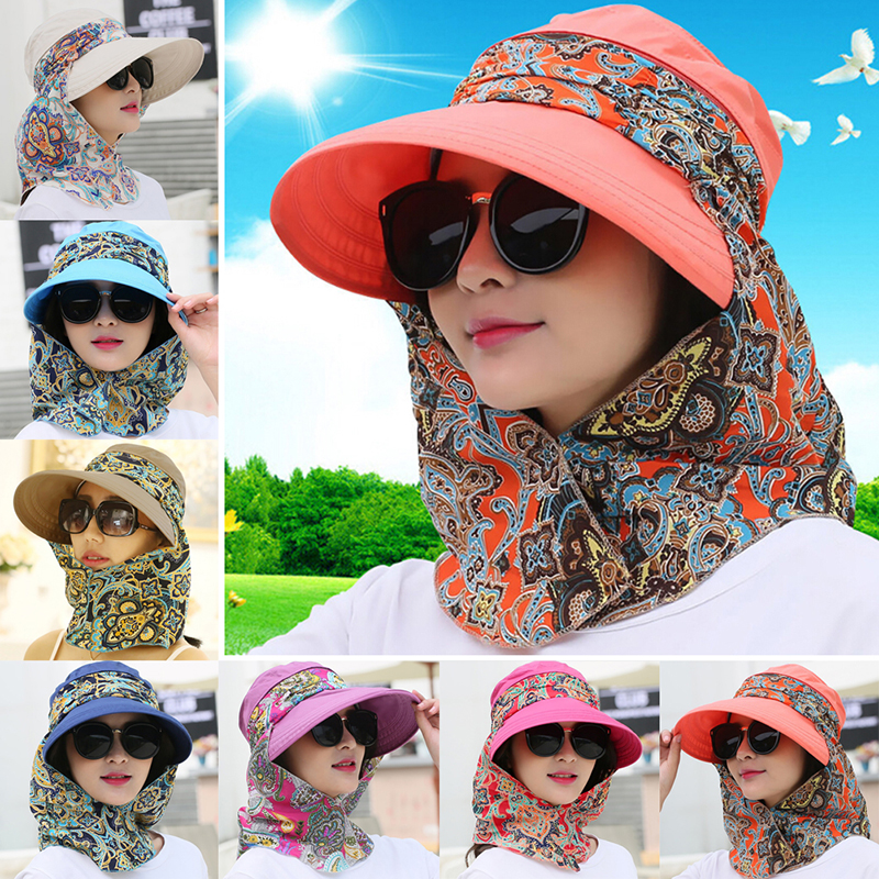 Chapeau de soleil pour femmes, couvre-chef de plage, à large bord, pliable, Anti-UV, à motif Floral