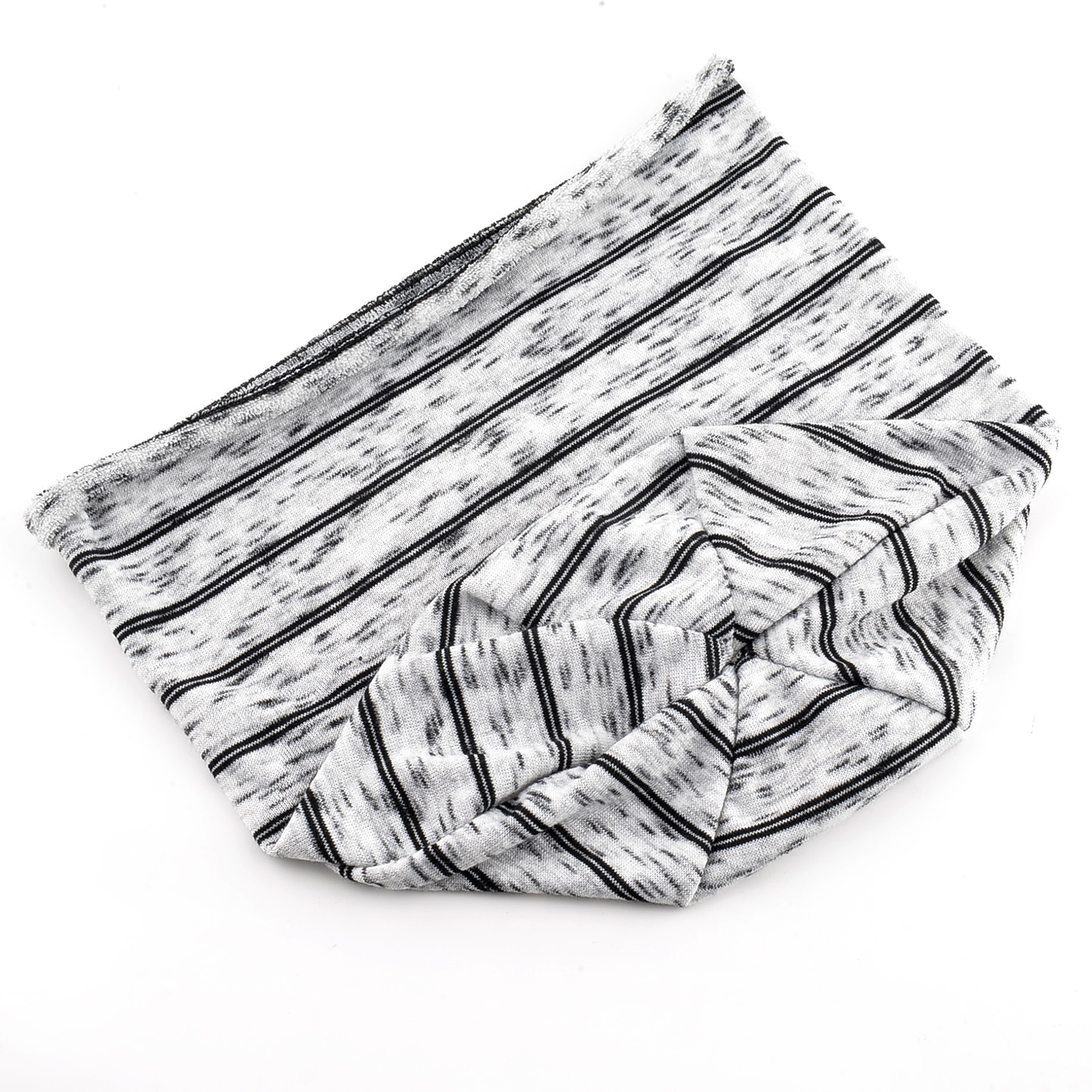 Bonnet ample rayé pour hommes et femmes, monocouche tricotée, chapeaux hautement élastiques, Bonnet de chimio pour grande taille de tête
