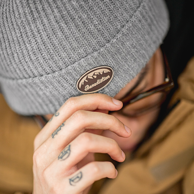 Maden-Casquettes en laine unisexe, chapeau en peau de melon, bonnet décontracté, bonnet chaud, bonnet femme, optique vintage, tout match, hiver